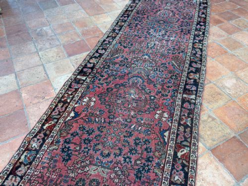 DISTRESSED ANTIQUE SAROUK RUNNER - ADDITIONAL PHOTO 3