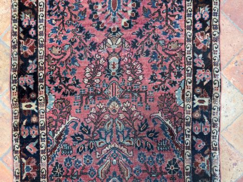 DISTRESSED ANTIQUE SAROUK RUNNER - ADDITIONAL PHOTO 4