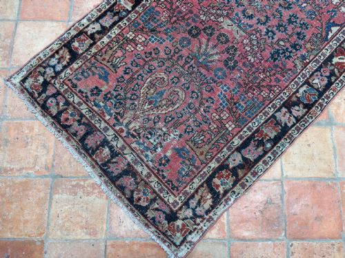 DISTRESSED ANTIQUE SAROUK RUNNER - ADDITIONAL PHOTO 5
