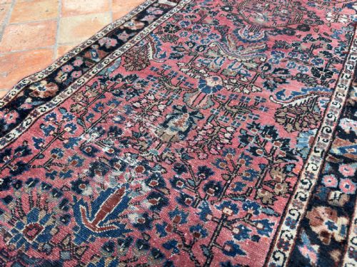 DISTRESSED ANTIQUE SAROUK RUNNER - ADDITIONAL PHOTO 6