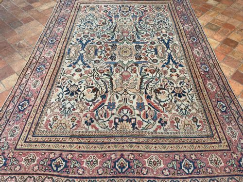 ANTIQUE MAHAL CARPET - ADDITIONAL PHOTO 5