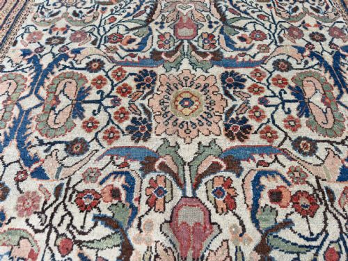 ANTIQUE MAHAL CARPET - ADDITIONAL PHOTO 7