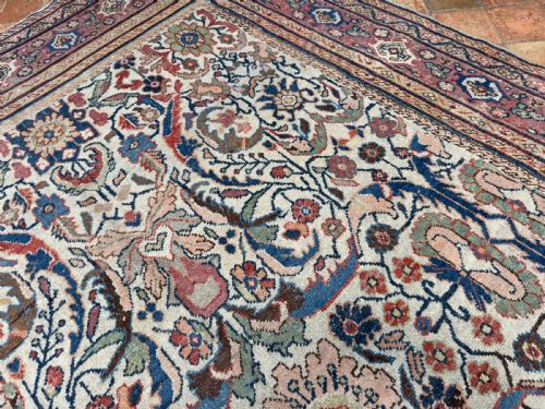 ANTIQUE MAHAL CARPET - ADDITIONAL PHOTO 9