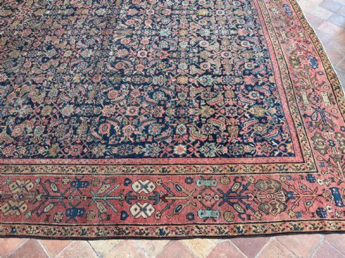 ANTIQUE FARAHAN CARPET - ADDITIONAL PHOTO 4