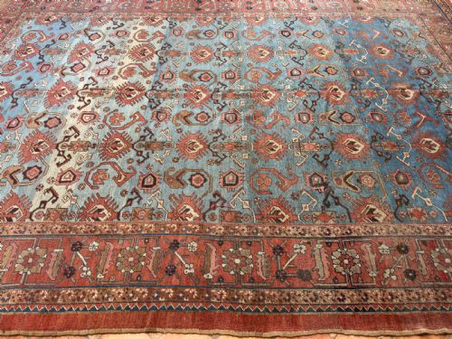 RARE ANTIQUE BAKSHAISH CARPET - ADDITIONAL PHOTO 1