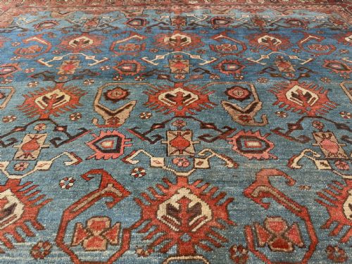 RARE ANTIQUE BAKSHAISH CARPET - ADDITIONAL PHOTO 4