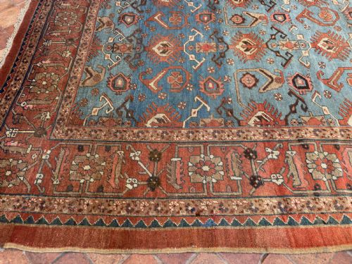 RARE ANTIQUE BAKSHAISH CARPET - ADDITIONAL PHOTO 5