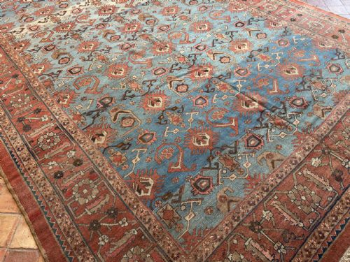 RARE ANTIQUE BAKSHAISH CARPET - ADDITIONAL PHOTO 8