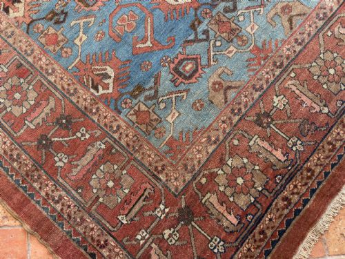 RARE ANTIQUE BAKSHAISH CARPET - ADDITIONAL PHOTO 9