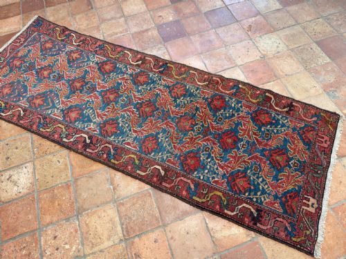 ANTIQUE HAMADAN RUNNER - ADDITIONAL PHOTO 2
