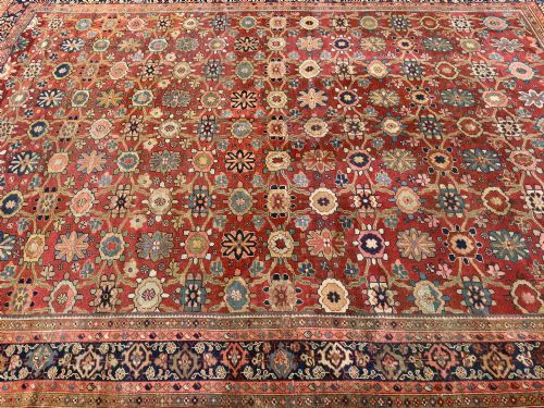ANTIQUE SULTANABAD CARPET - ADDITIONAL PHOTO 4