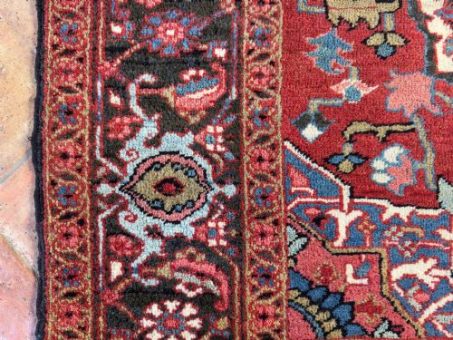 ANTIQUE HERIZ RUG - ADDITIONAL PHOTO 2