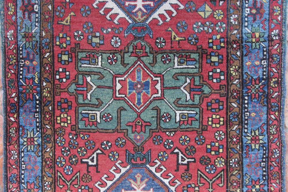 Antique Karaja rug, Persian, circa 1910 View IV