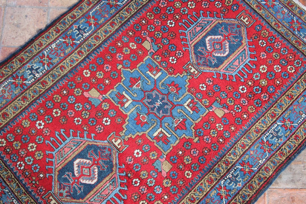 Antique Heriz rug, Persian, circa 1930 View II