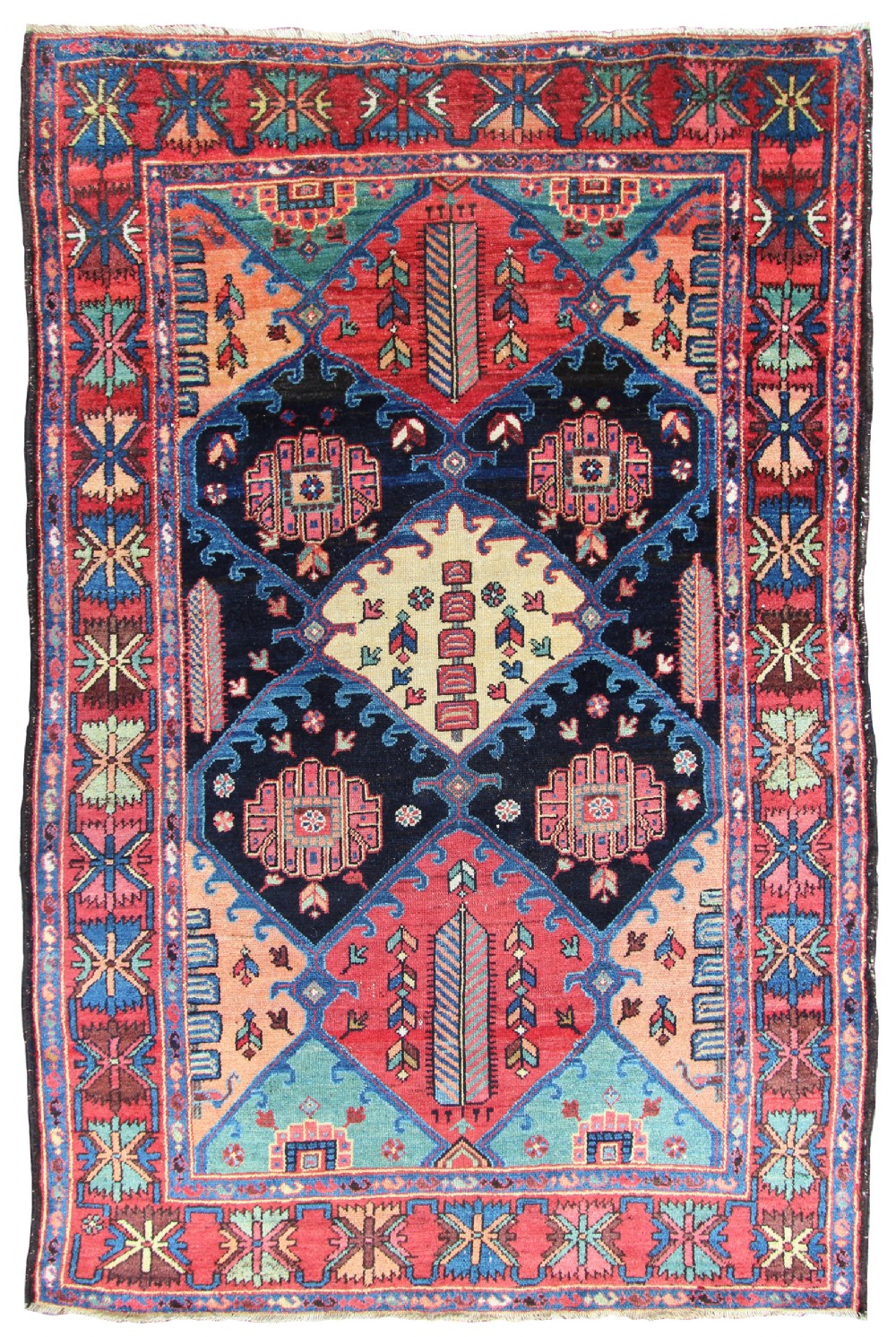 Antique Baktiari rug, Persian, circa 1920