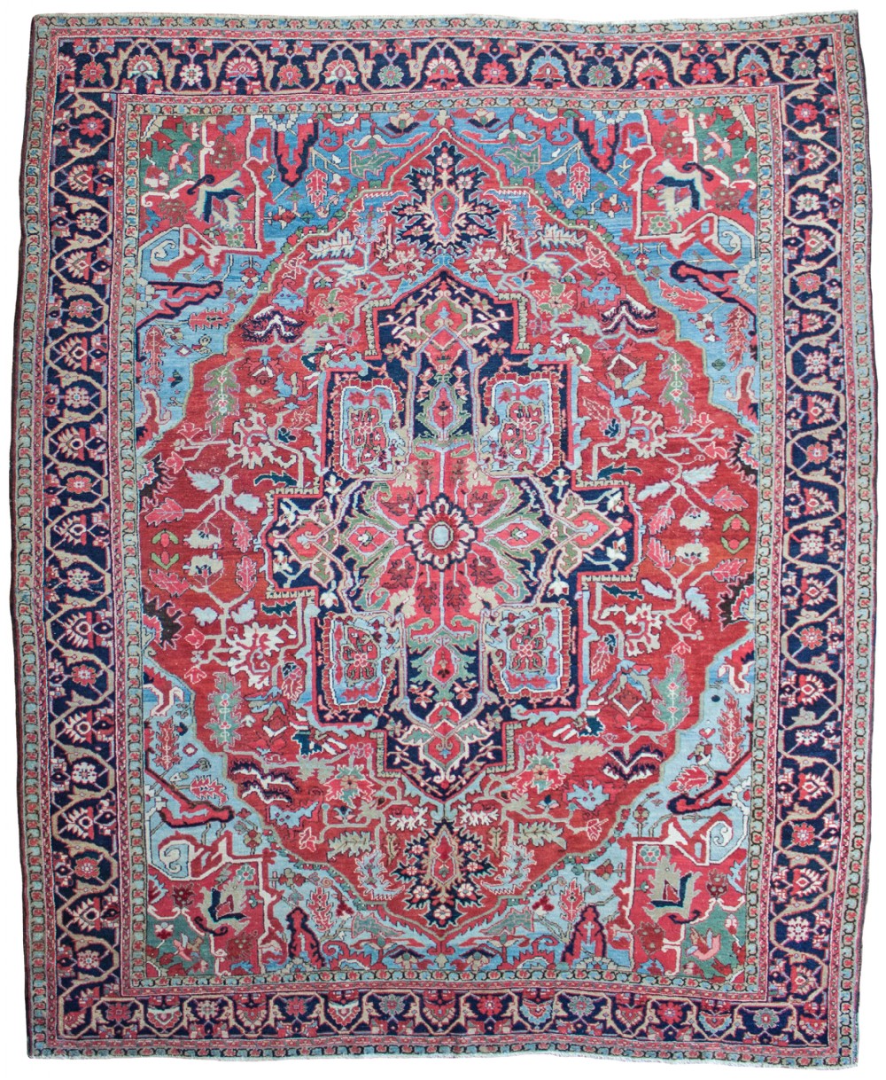 Antique Heriz carpet, Persia