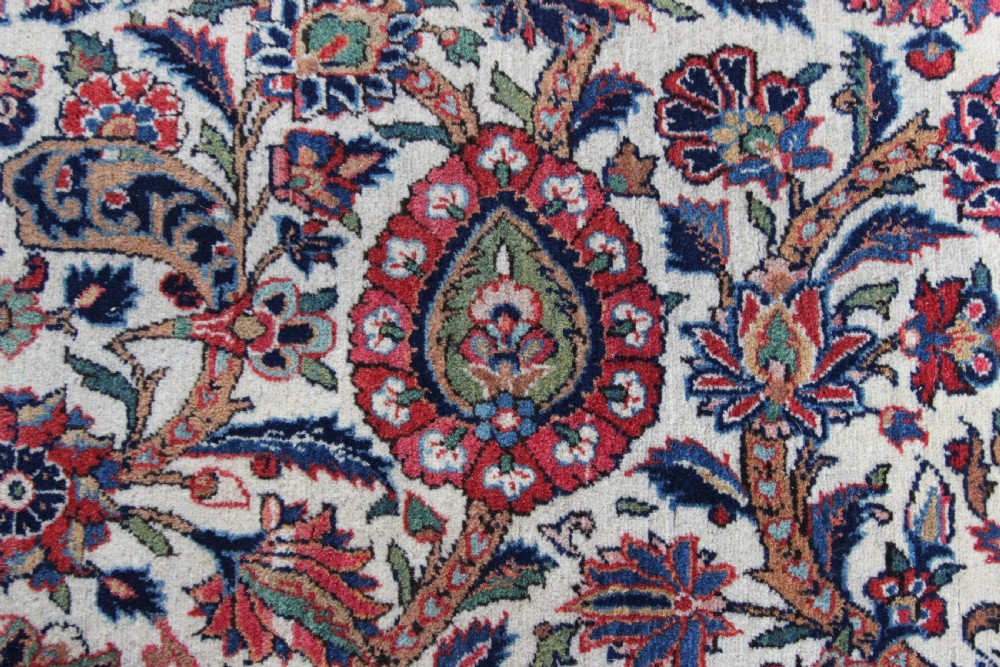 Antique Kashan rug, Persia View II