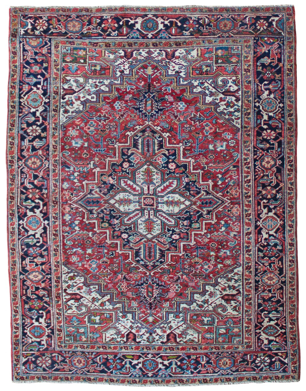 Rare small size Heriz carpet, Persia, circa 1930