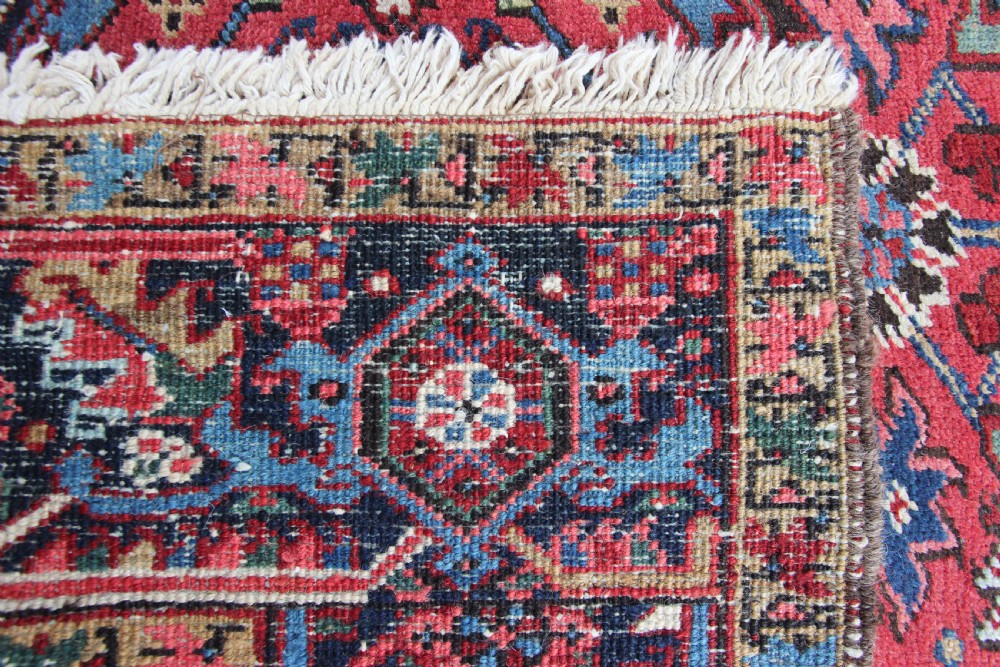 Antique Heriz carpet, Persia, circa 1920 View IV