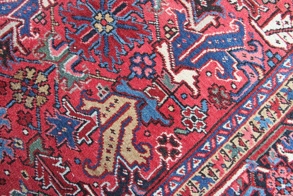 Antique Heriz carpet, Persia, circa 1920 View V