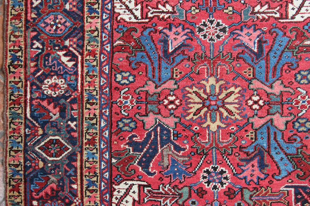 Antique Heriz carpet, Persia, circa 1920 View VI