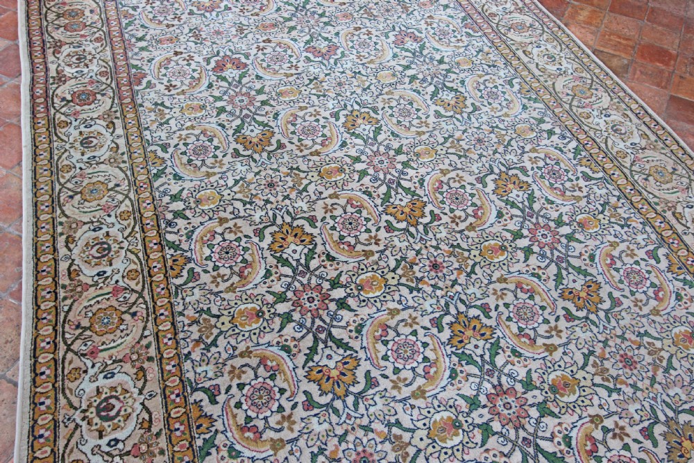 Old Tabriz carpet, Persian, Circa 1930 View III