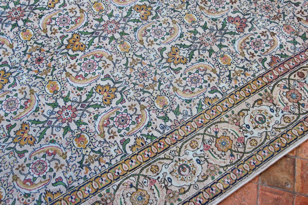 Old Tabriz carpet, Persian, Circa 1930 View V