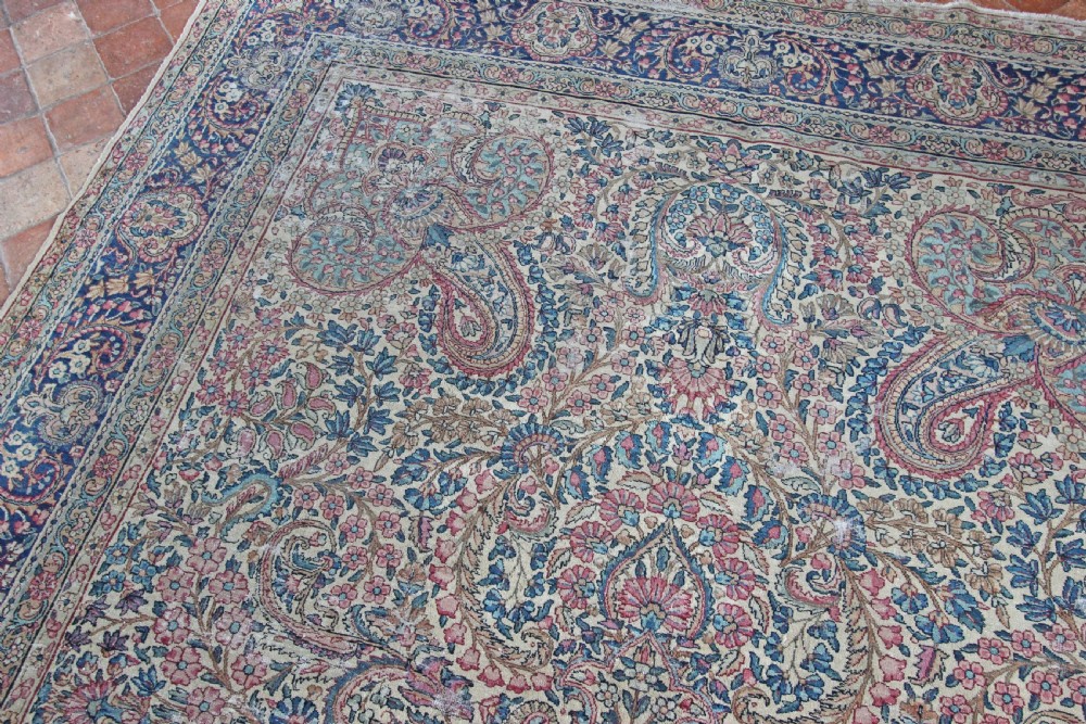 Antique Kirman carpet, Persian, circa 1910 View III