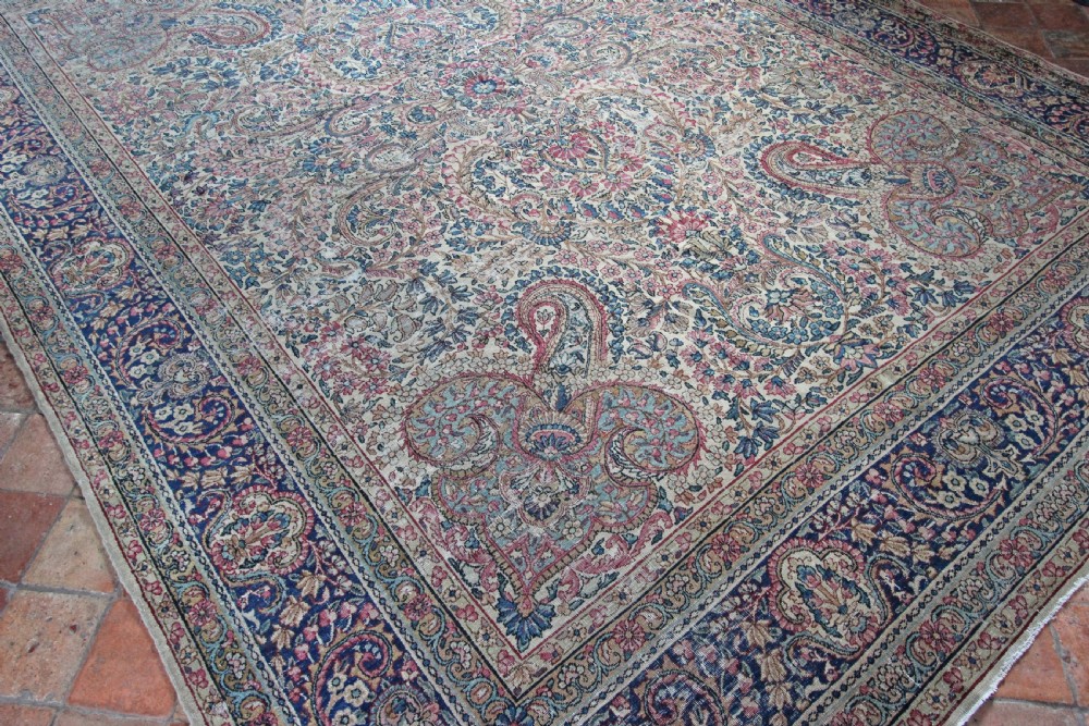 Antique Kirman carpet, Persian, circa 1910 View IV
