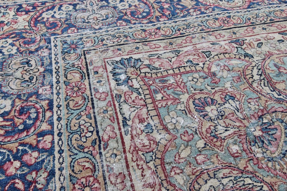 Antique Kirman carpet, Persian, circa 1910 View XI
