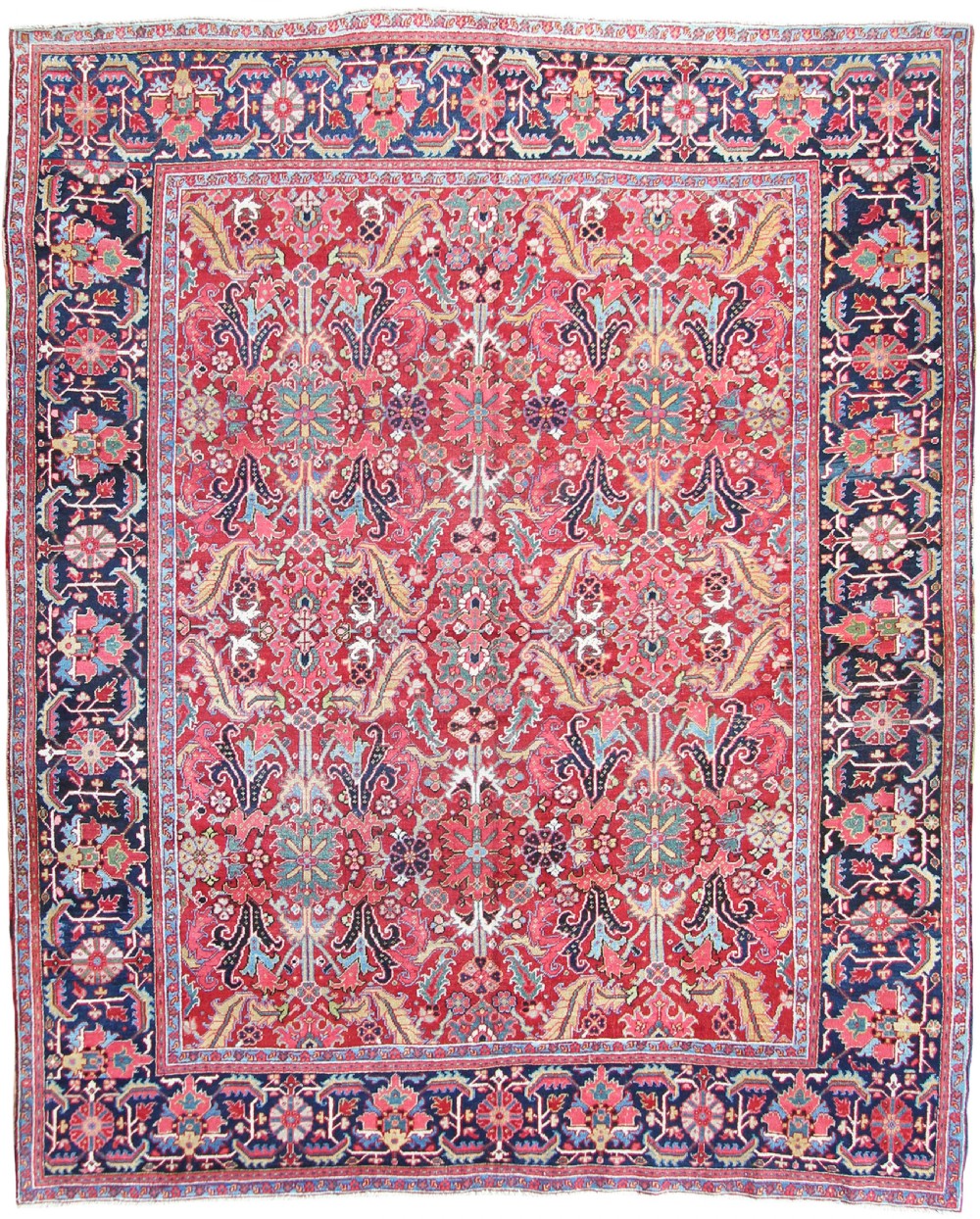 Antique Heriz carpet, Persian, Circa 1900, rare all over design