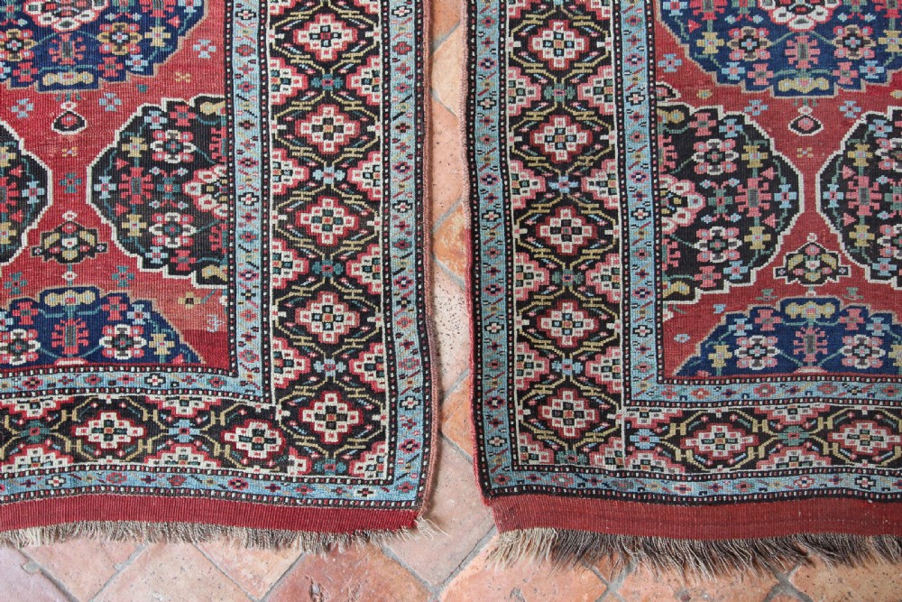 Pair of antique North-West Persian runners View II