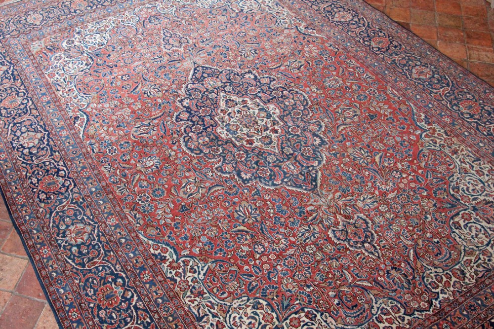 Antique Kashan carpet, Persian View III