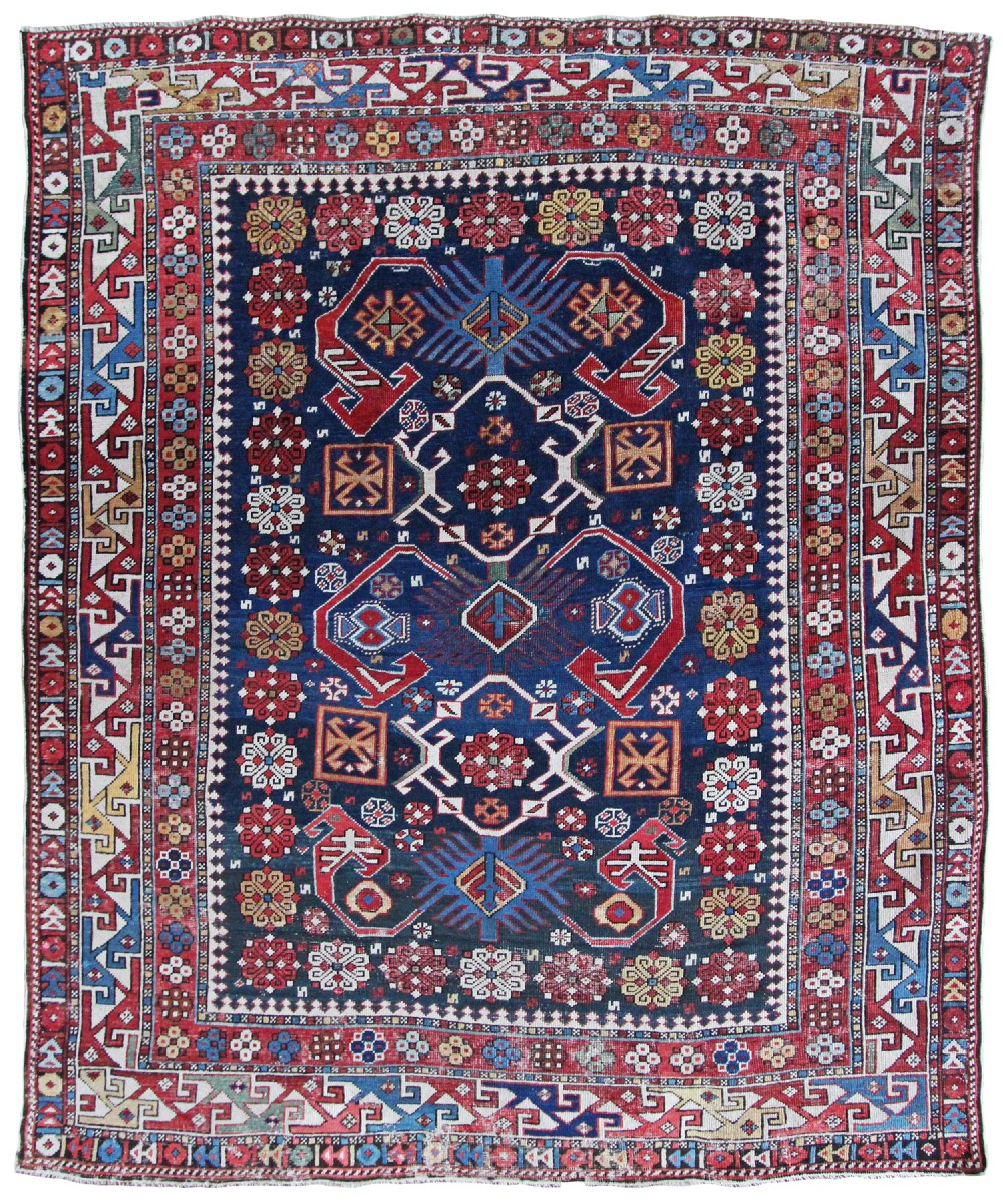 Antique Shirvan rug, Caucasian