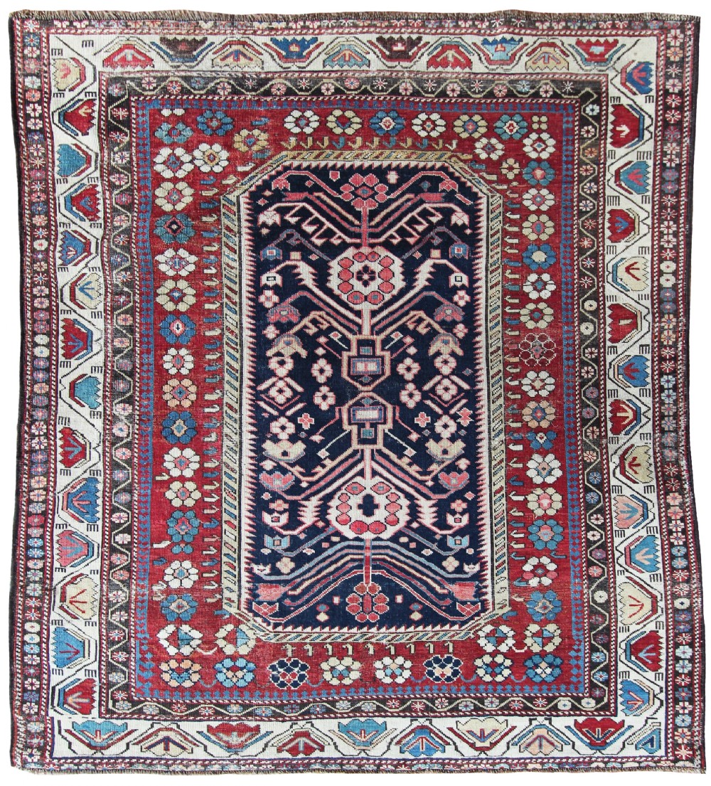 Antique Shirvan 'Tulip' design rug, Caucasus