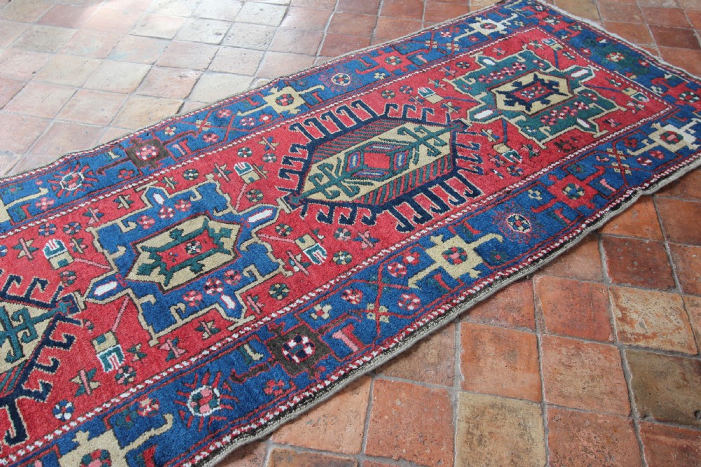 Antique Persian Heriz runner View VI