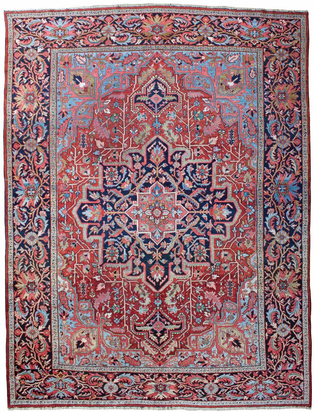 Antique Heriz carpet, Persian