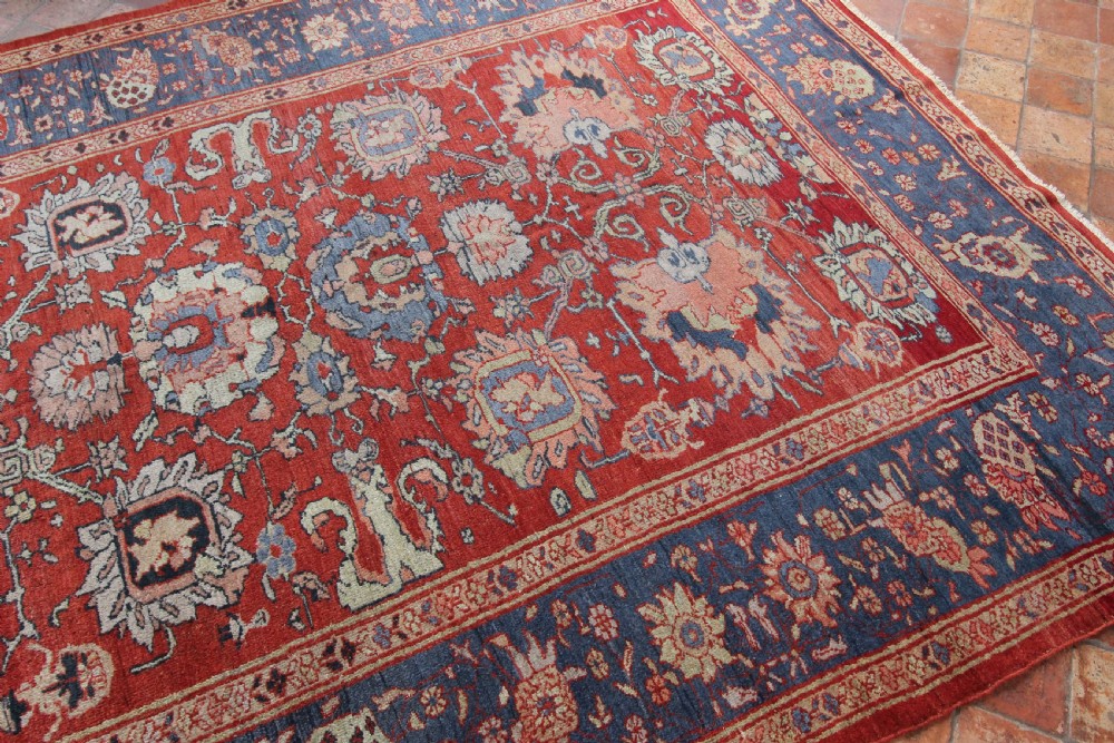 Rare Antique Ziegler carpet, Persia View III