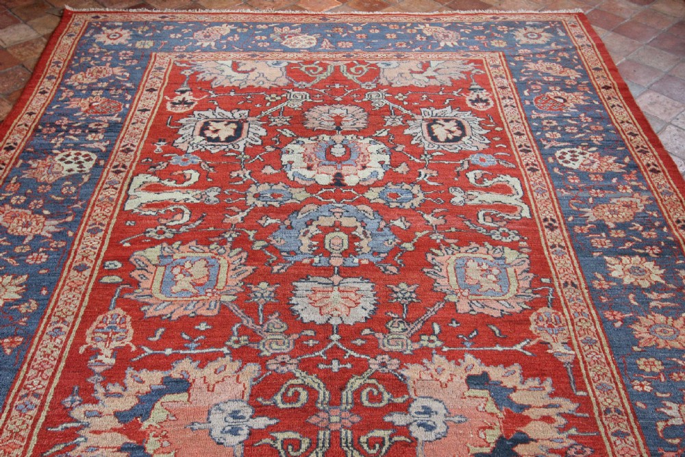 Rare Antique Ziegler carpet, Persia View X