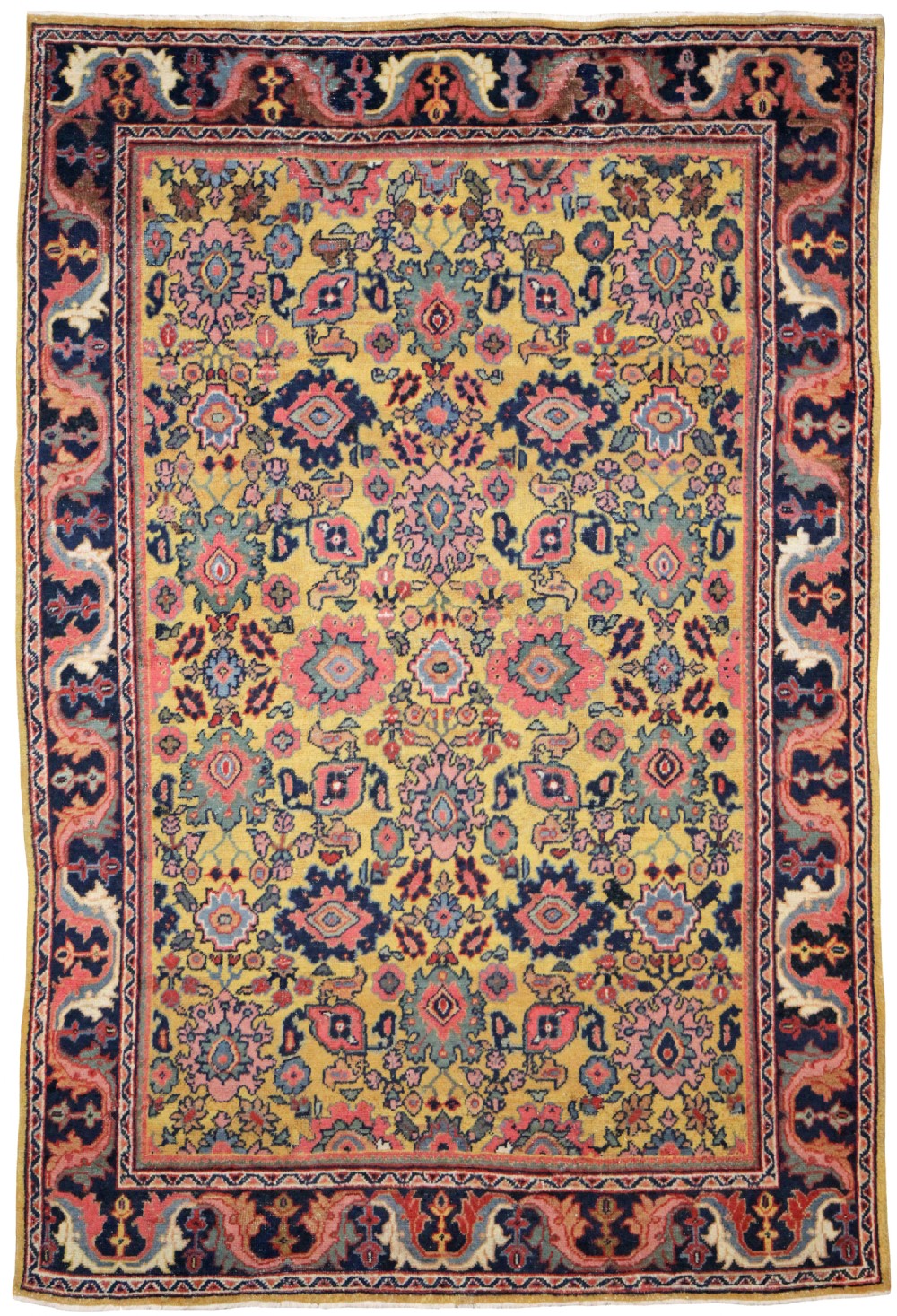 Antique Mahal rug, Persian