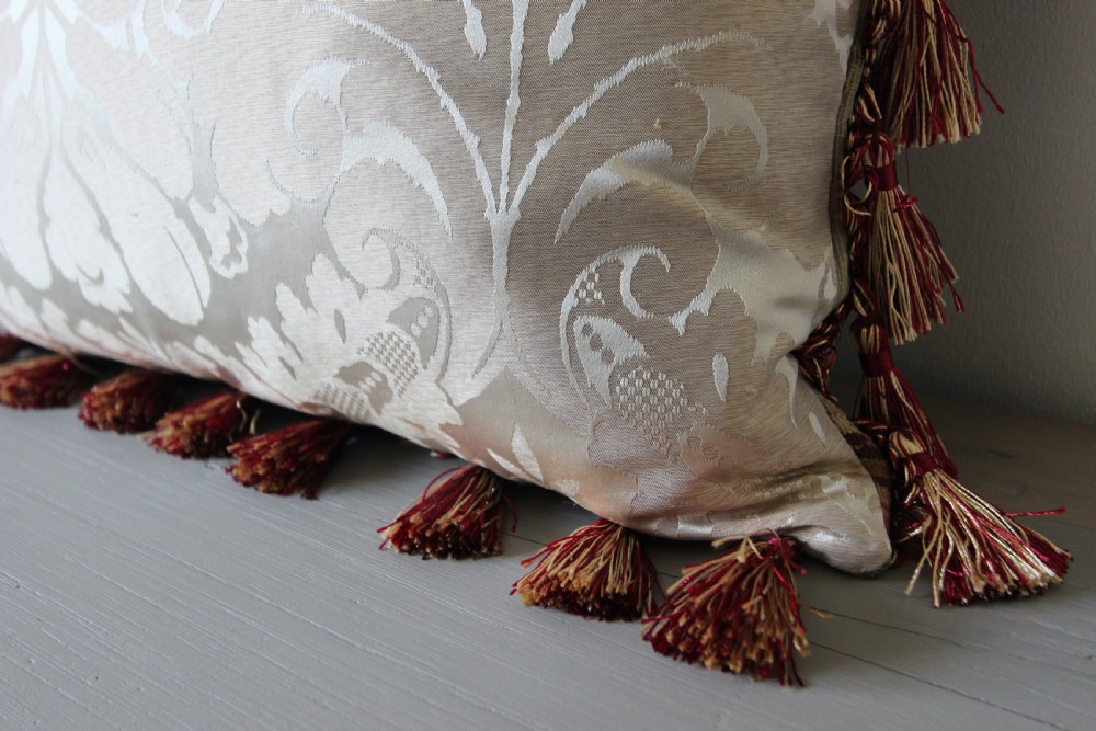 Antique Aubusson cushion View II