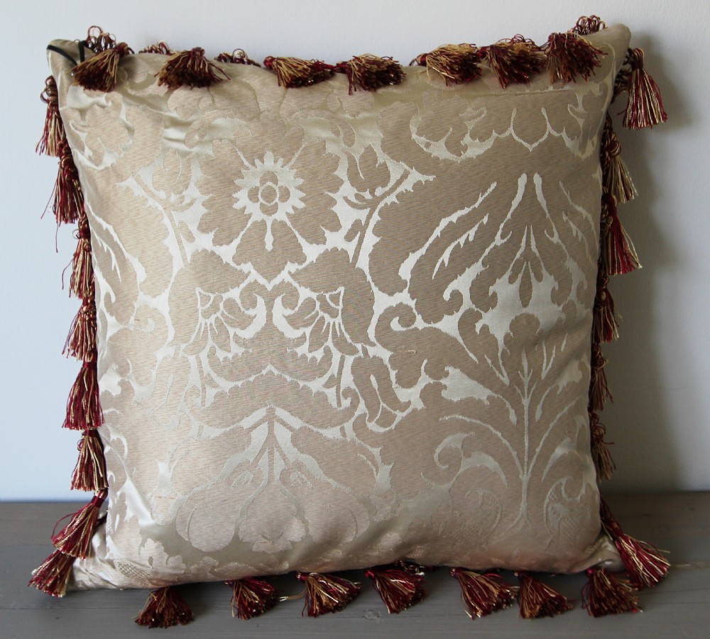 Antique Aubusson cushion View VI