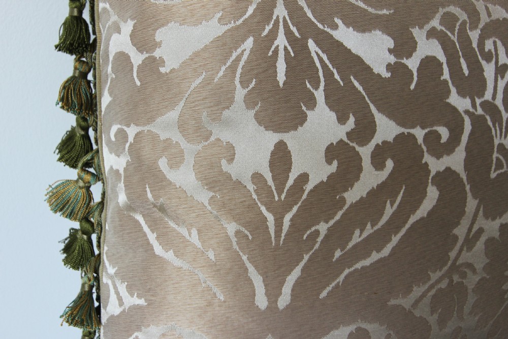 Antique Aubusson cushion, France View VI