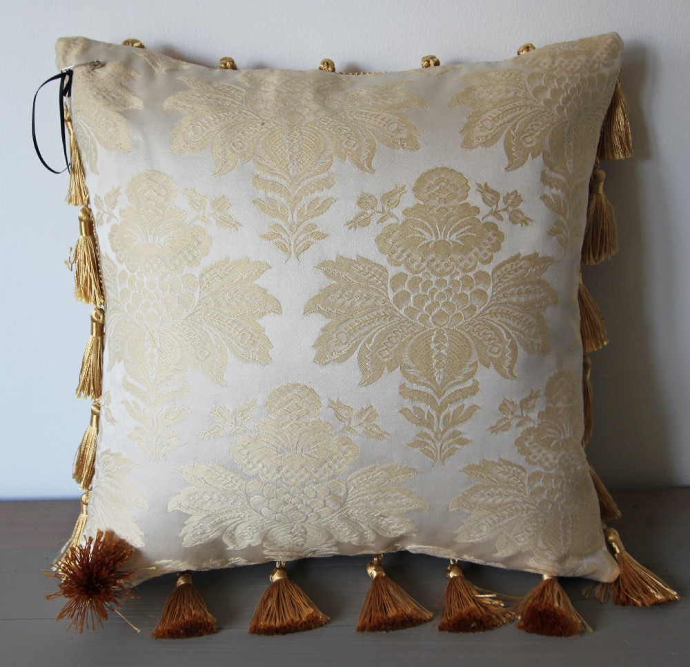 Antique Aubusson cushion View II