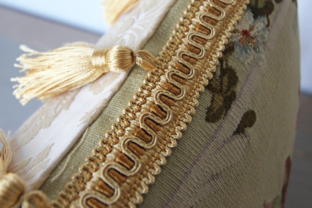 Antique Aubusson cushion View IV