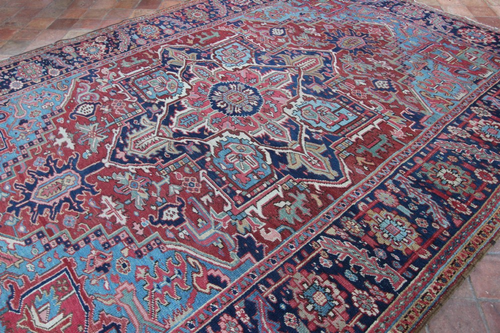 Antique Heriz carpet, Persian View V