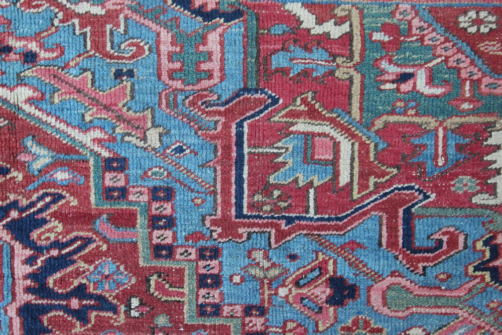 Antique Heriz carpet, Persian View VIII