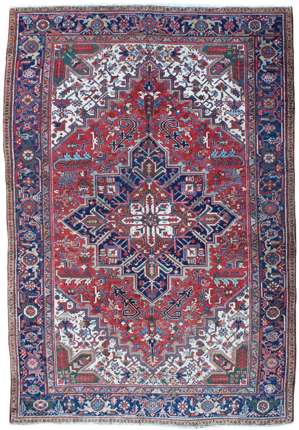 Antique Heriz carpet, Persian 