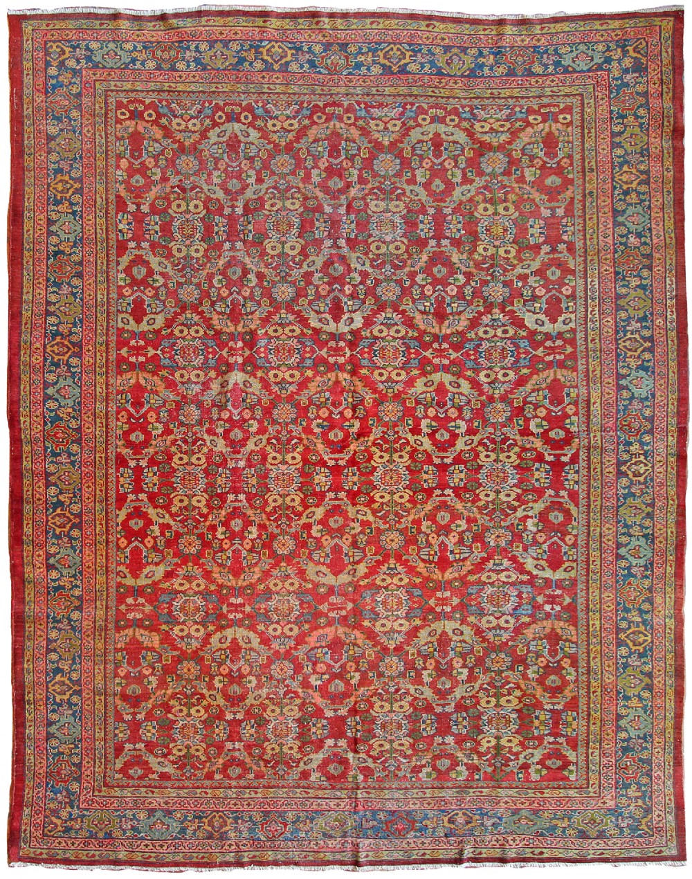 Antique Ziegler Mahal carpet