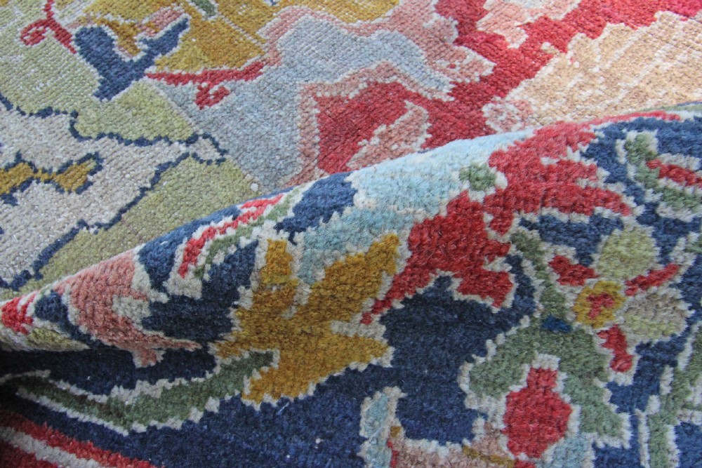 Rare Antique Ziegler carpet, 17th Century Polonaise Design View XIV